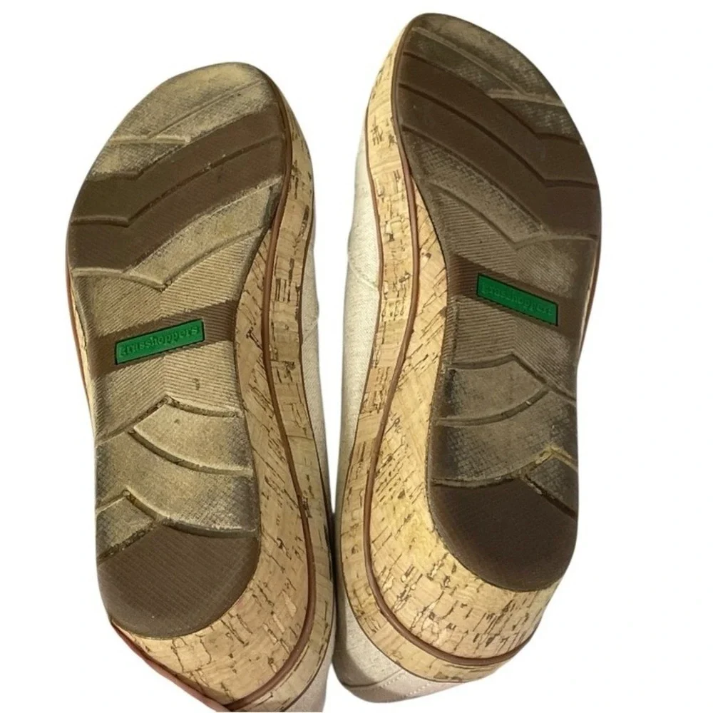 Keds Emme Espadrille Wedge Flats Canvas‎ Memory Deluxe Comfort Women's 8 *READ*